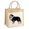 Cotton Pocket Jute Midi Tote Thumbnail