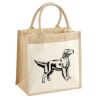 Cotton Pocket Jute Midi Tote Thumbnail