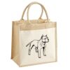 Cotton Pocket Jute Midi Tote Thumbnail