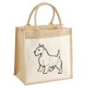 Cotton Pocket Jute Midi Tote Thumbnail