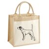 Cotton Pocket Jute Midi Tote Thumbnail