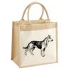 Cotton Pocket Jute Midi Tote Thumbnail