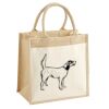 Cotton Pocket Jute Midi Tote Thumbnail