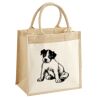 Cotton Pocket Jute Midi Tote Thumbnail