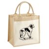 Cotton Pocket Jute Midi Tote Thumbnail