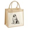 Cotton Pocket Jute Midi Tote Thumbnail