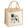 Cotton Pocket Jute Midi Tote Thumbnail