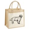 Cotton Pocket Jute Midi Tote Thumbnail