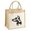 Cotton Pocket Jute Midi Tote Thumbnail