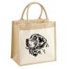 Cotton Pocket Jute Midi Tote Thumbnail