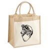 Cotton Pocket Jute Midi Tote Thumbnail