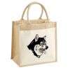 Cotton Pocket Jute Midi Tote Thumbnail