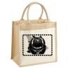 Cotton Pocket Jute Midi Tote Thumbnail