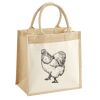 Cotton Pocket Jute Midi Tote Thumbnail