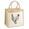 Cotton Pocket Jute Midi Tote Thumbnail