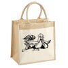 Cotton Pocket Jute Midi Tote Thumbnail
