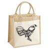 Cotton Pocket Jute Midi Tote Thumbnail