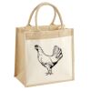 Cotton Pocket Jute Midi Tote Thumbnail