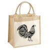 Cotton Pocket Jute Midi Tote Thumbnail