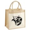 Cotton Pocket Jute Midi Tote Thumbnail