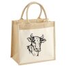 Cotton Pocket Jute Midi Tote Thumbnail