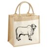 Cotton Pocket Jute Midi Tote Thumbnail
