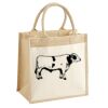 Cotton Pocket Jute Midi Tote Thumbnail