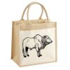 Cotton Pocket Jute Midi Tote Thumbnail