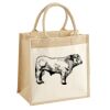 Cotton Pocket Jute Midi Tote Thumbnail