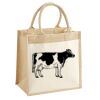 Cotton Pocket Jute Midi Tote Thumbnail