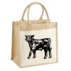 Cotton Pocket Jute Midi Tote Thumbnail