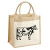 Cotton Pocket Jute Midi Tote Thumbnail