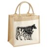 Cotton Pocket Jute Midi Tote Thumbnail