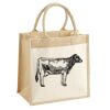 Cotton Pocket Jute Midi Tote Thumbnail