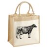 Cotton Pocket Jute Midi Tote Thumbnail
