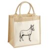 Cotton Pocket Jute Midi Tote Thumbnail