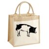 Cotton Pocket Jute Midi Tote Thumbnail