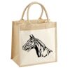 Cotton Pocket Jute Midi Tote Thumbnail