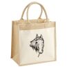 Cotton Pocket Jute Midi Tote Thumbnail