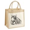 Cotton Pocket Jute Midi Tote Thumbnail
