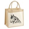 Cotton Pocket Jute Midi Tote Thumbnail