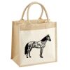 Cotton Pocket Jute Midi Tote Thumbnail