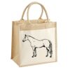Cotton Pocket Jute Midi Tote Thumbnail