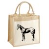 Cotton Pocket Jute Midi Tote Thumbnail