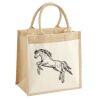 Cotton Pocket Jute Midi Tote Thumbnail