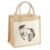 Cotton Pocket Jute Midi Tote Thumbnail