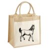 Cotton Pocket Jute Midi Tote Thumbnail