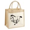 Cotton Pocket Jute Midi Tote Thumbnail