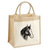 Cotton Pocket Jute Midi Tote Thumbnail