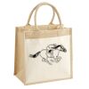 Cotton Pocket Jute Midi Tote Thumbnail